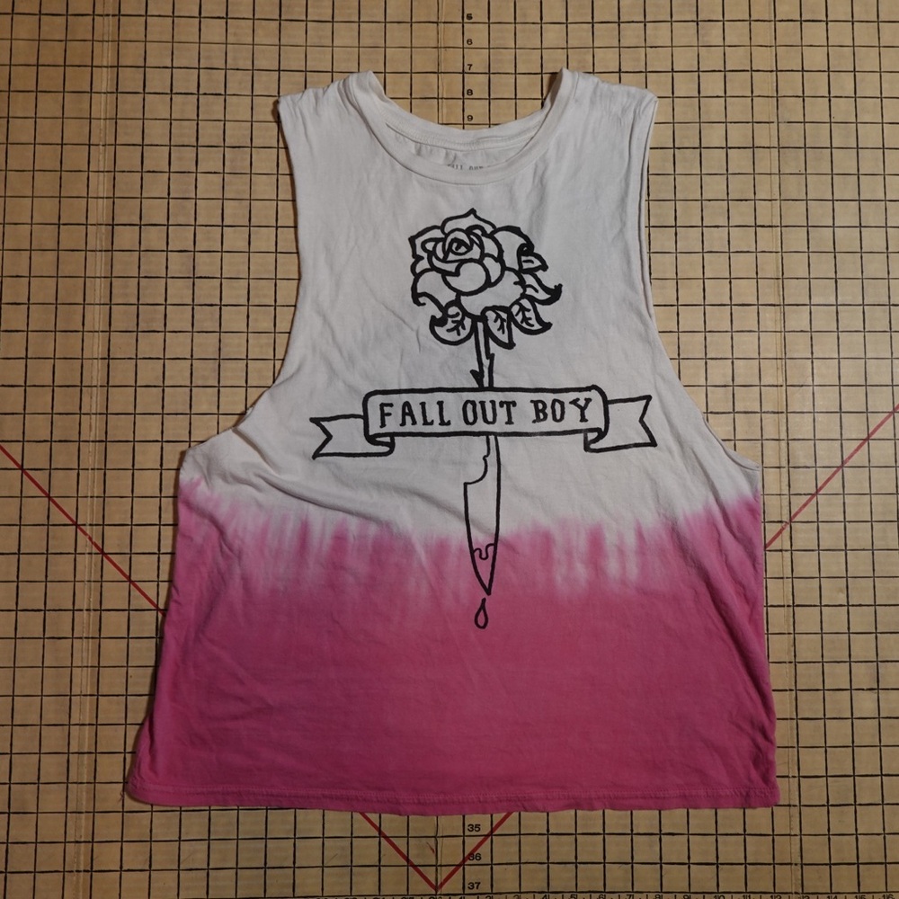 Fall Out Boy Sleeveless Muscle Band T-shirt XL American Beauty/American Psycho
